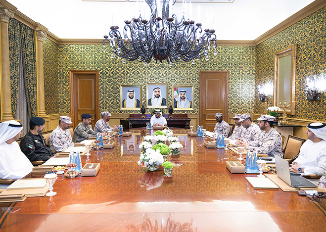 Hamdan bin Zayed briefed about duties of National Guard