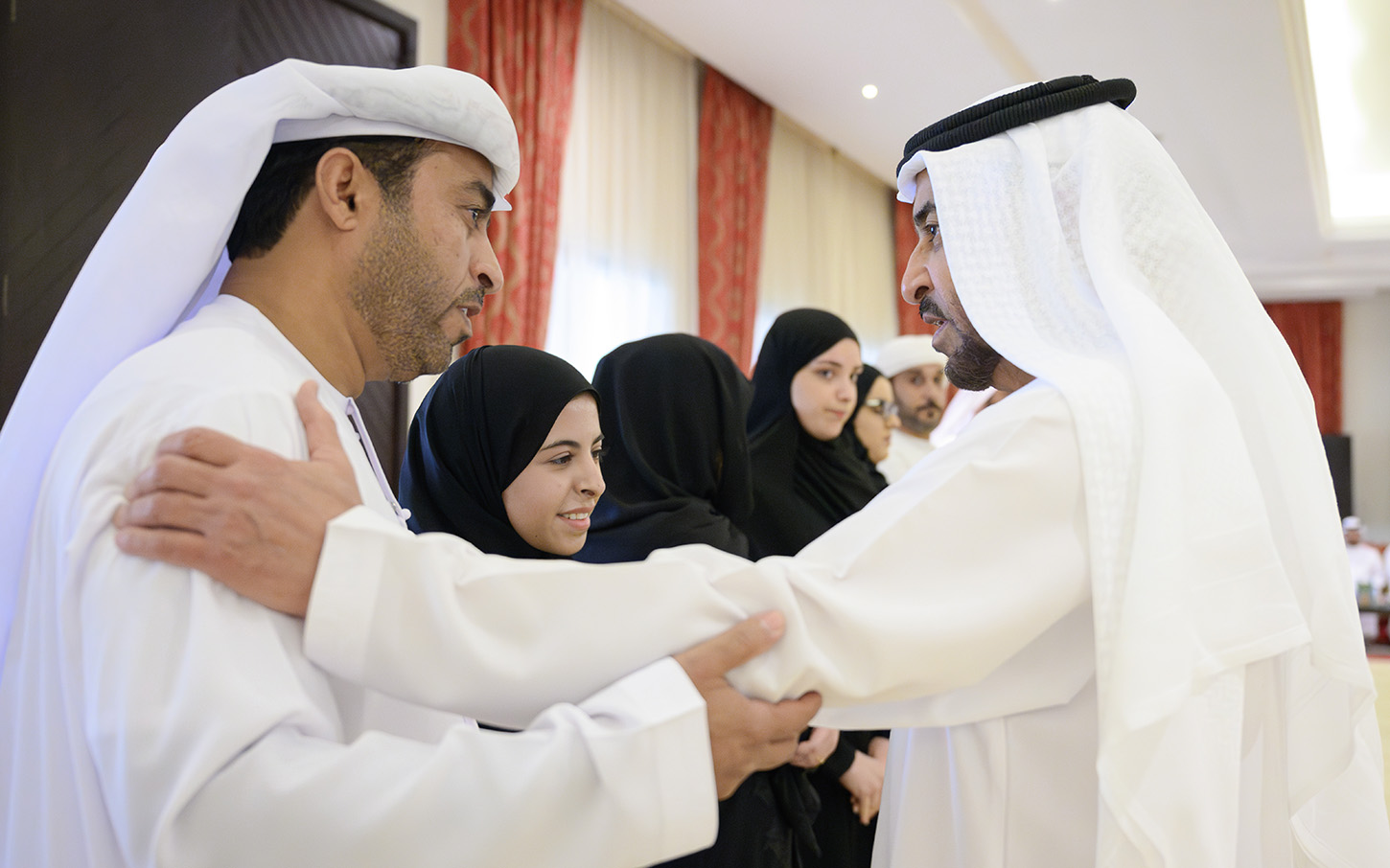 Hamdan Bin Zayed Receives Top achieving High School Students From Al Hamdan Bin Zayed Receives Top achieving High School Students From Al